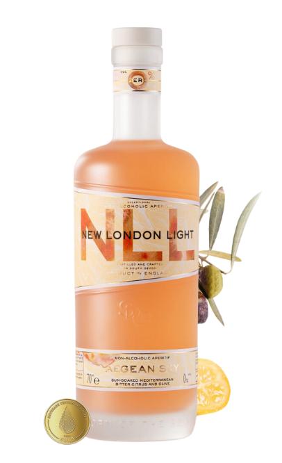 NEW LONDON LIGHT 'AEGEAN SKY ' NON-ALCOHOLIC APERITIF 70CL 0.0%
