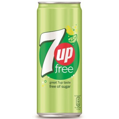 7up SEVEN-UP FREE SLEEK CAN 33cl