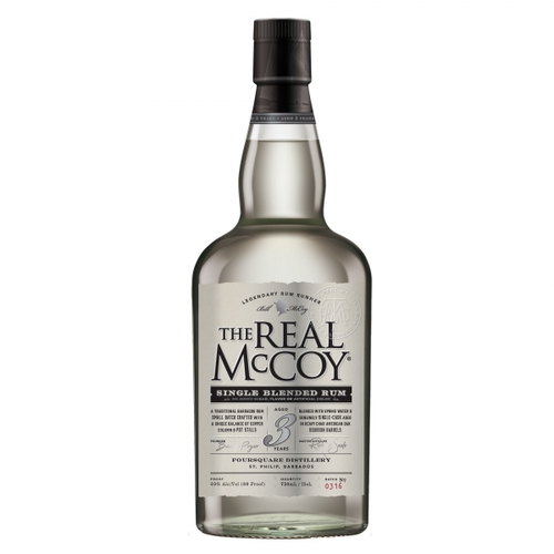 Real McCoy 3Yr Old White Rum 40% 70CL Barbados Foursquare