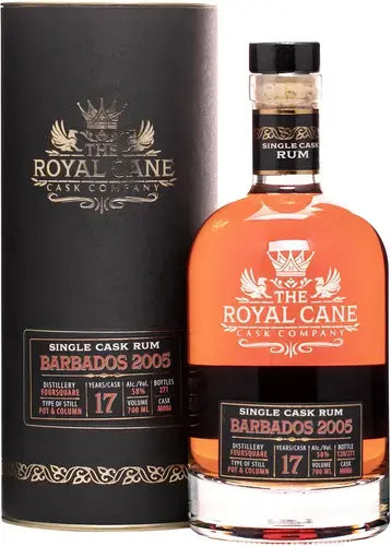 BARBADOS 2005 - 58% 70CL - ROYAL CANE RU