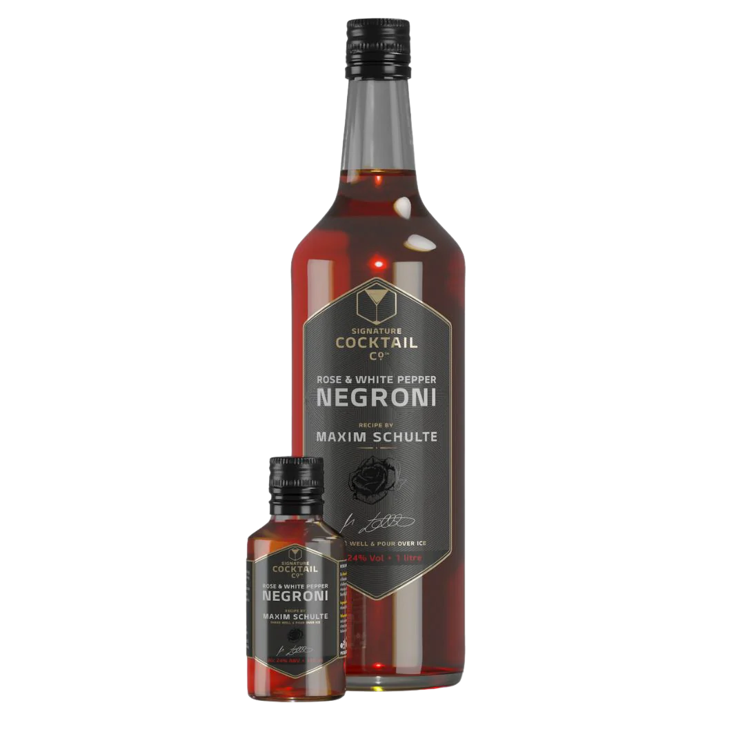 rose and white pepper negroni