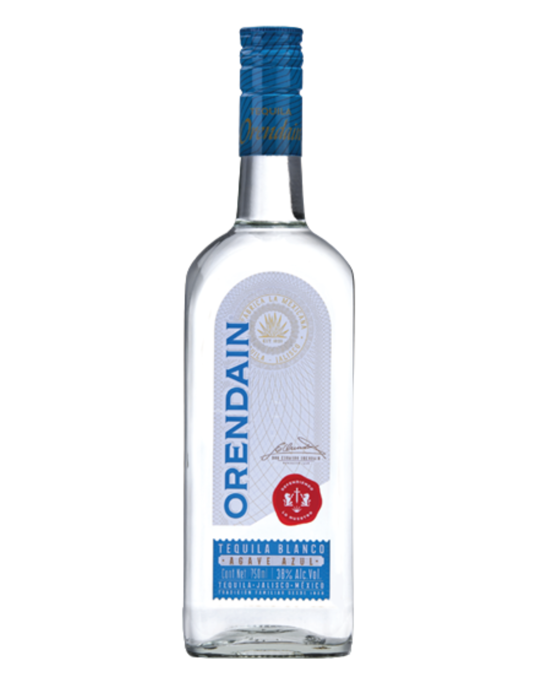 TEQUILA ORENDAIN BLANCO 38% 100CL