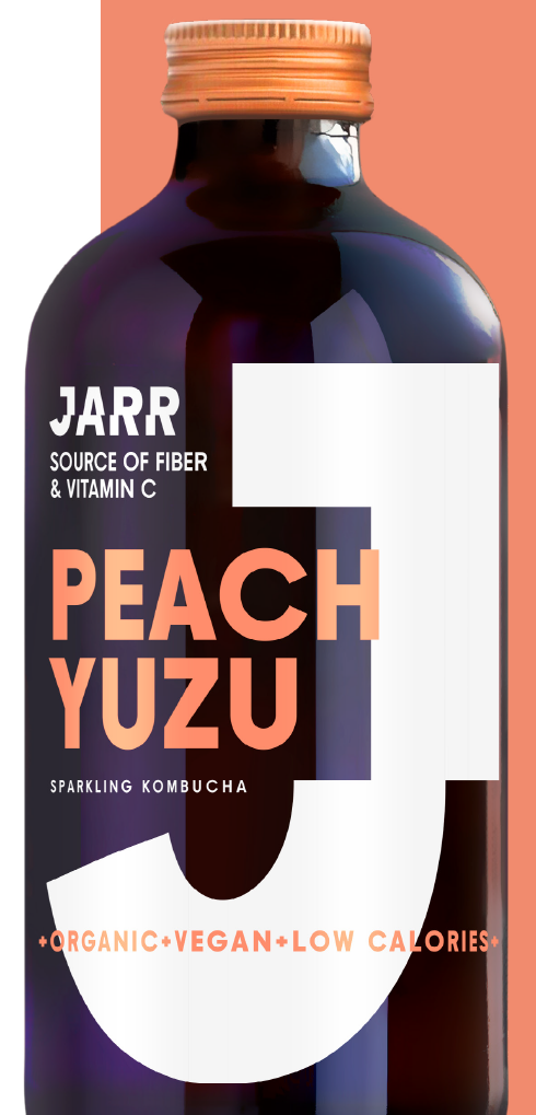 JARR KOMBUCHA PEACH YUZU FIBER BIO 33 cl OW