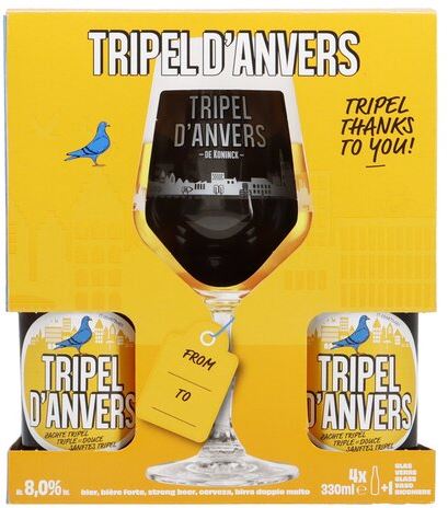 TRIPEL D ANVERS Giftpack 4x33cl + 1 GL