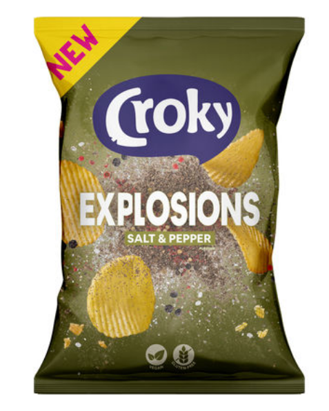 CROKY SALT & PEPPER Chips 40gr
