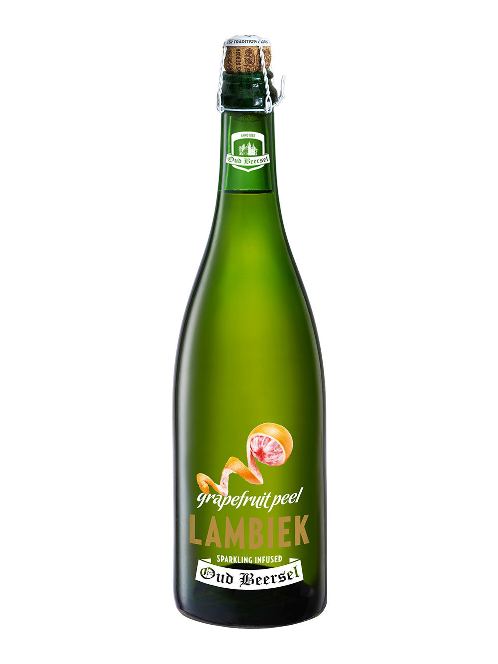 OUD BEERSEL GRAPEFRUIT PEEL LAMBIEK SPARKLING 75CL ow