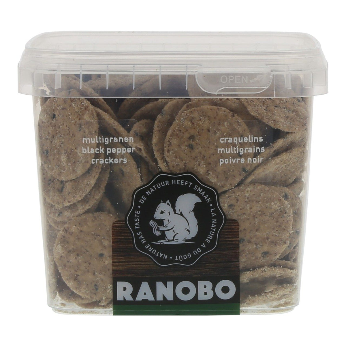 RANOBO BLACK PEPPER CRACKERS 180 GR