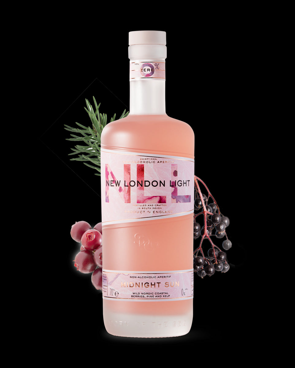 NEW LONDON LIGHT 'MIDNIGHT SUN ' NON-ALCOHOLIC APERITIF 70CL 0.0%