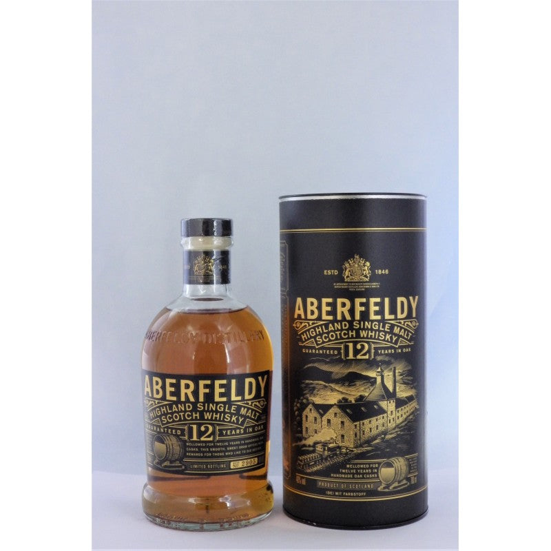 WH ABERFELDY 12 YEARS 40% 70cl gold bar