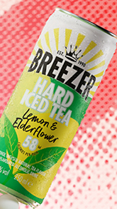 BACARDI BREEZER HIT LEMON &ELDERFLOWER Can 25cl