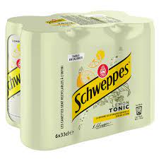 SCHWEPPES LEMON TONIC SLEEK CAN 33cl