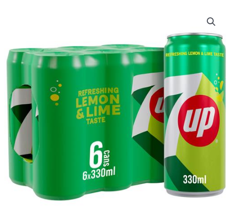 7up SEVEN-UP Regular Lemon Lime SLEEK CAN 33cl