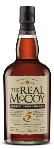 Real McCoy 5Yr Old Dark Rum 40% 70CL Barbados Foursquare