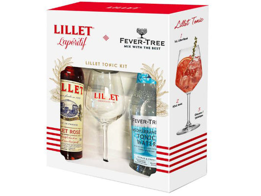 LILLET ROSE  17% giftpack 75cl+ glas+ fe
