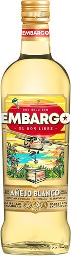 RHUM EMBARGO ANEJO BLANCO 40% 70CL CARIBBEAN BLEND