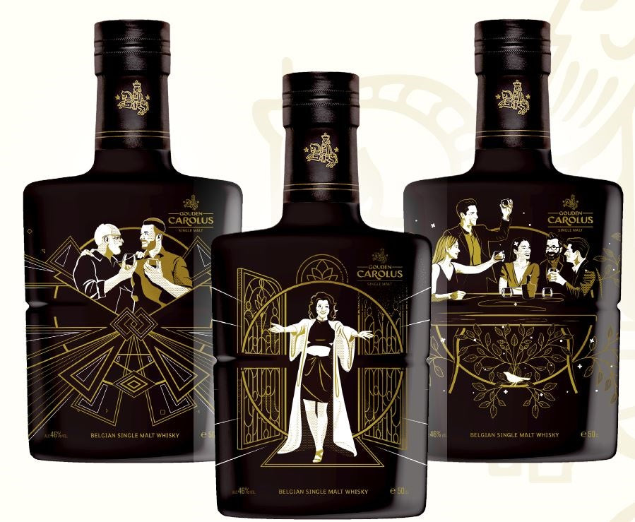 WH Gouden Carolus Black Canvas RESPECT 46 % 50cl 