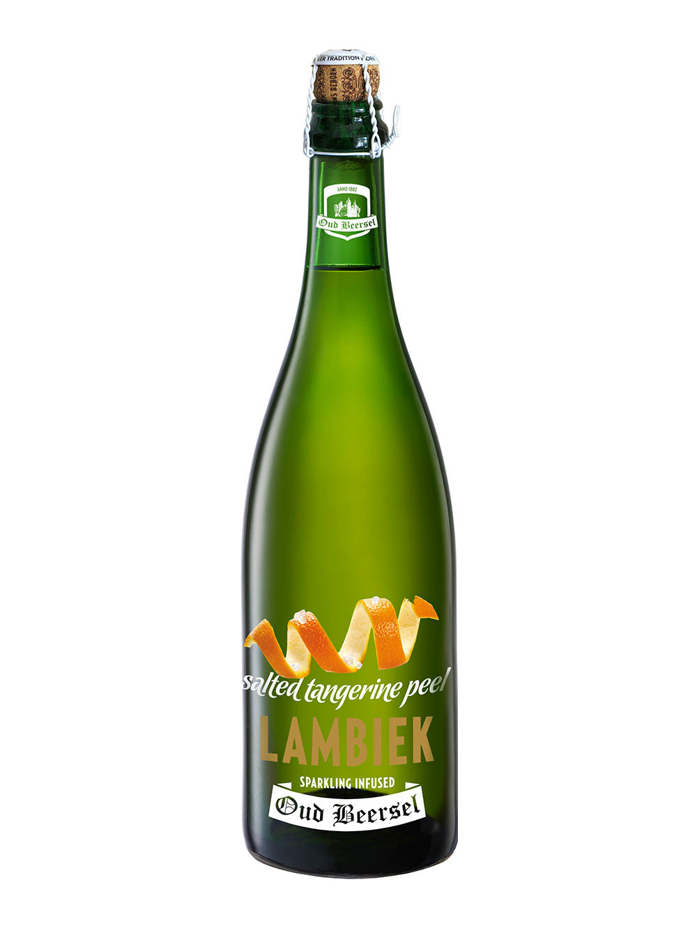 OUD BEERSEL SALTED TANGERIN PEEL LAMBIEK SPARKLING 75CL ow