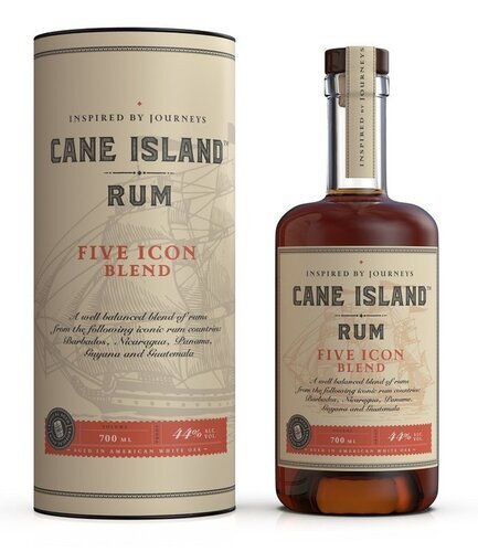 FIVE ICON BLEND 44% 70CL - CANE ISLAND R